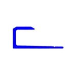 Aluminum J-rail Trim, 16' x 1/8" ID, Mill Finish