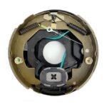 Electric Trailer Brake Assembly 10" x 2-1/4" Self-Adjusting for 3500 lbs Axle, 4-Hole Mounting