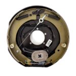 Electric Trailer Brake Assembly 12" x 2" Self-Adjusting for 7000 lbs Axle, 5-Hole Mounting