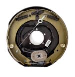 Electric Trailer Brake Assembly 12" x 2" Self-Adjusting for 7000 lbs Axle, 5-Hole Mounting